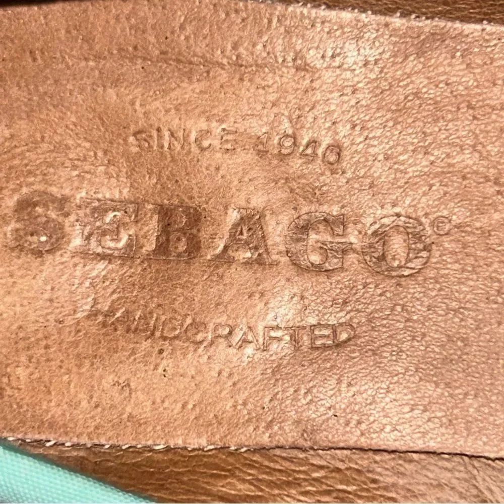 Sebago Felucca Dockside Bow Plaid Print Leather Slip On Loafer Boat Shoes
